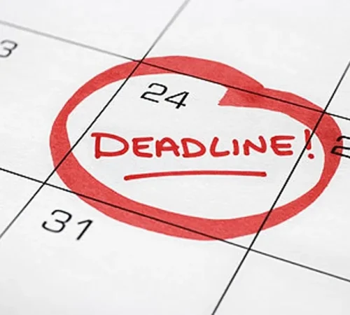 Year end deadlines Year end deadlines